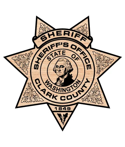 Clark County Sheriff's Office Badge Washington SVG Law Enforcement Vector