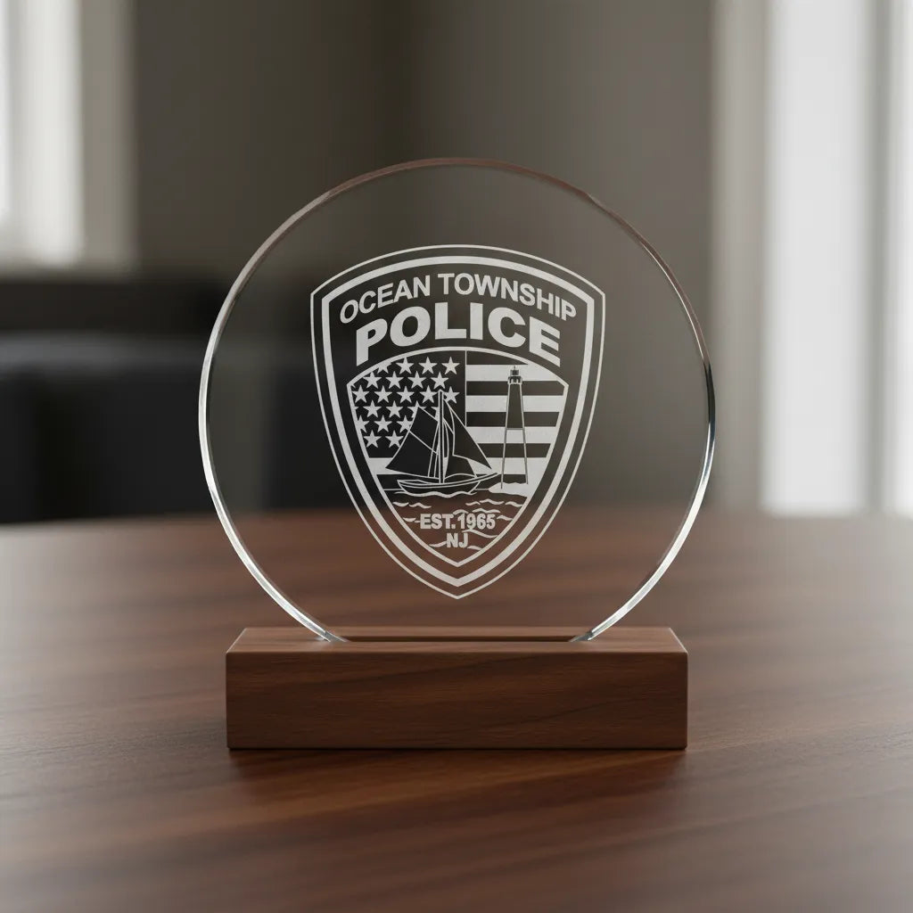 Ocean Township Police Patch SVG
New Jersey Law Enforcement Vector Design
Sailboat and Lighthouse Shield Engraving File
Ocean Township NJ Police Sign CNC File
American Flag Police Badge Vector for Lasers