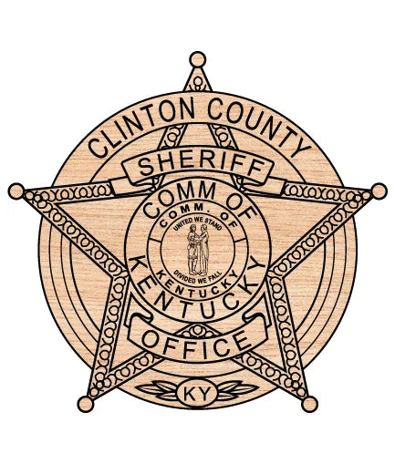 Clinton County Sheriff Office Badge Kentucky SVG Law Enforcement Vector
