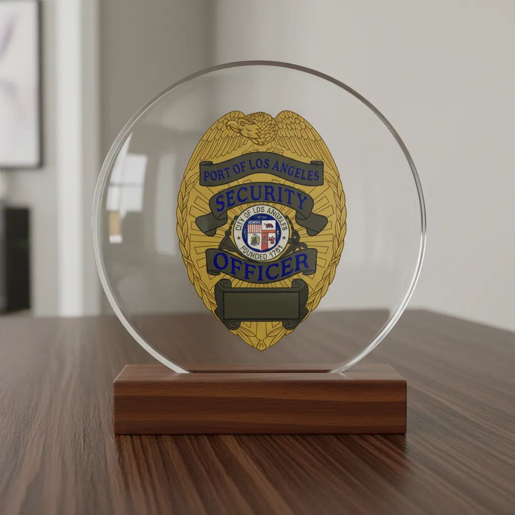 Color Port of Los Angeles Security Badge SVG
California Security Officer Color Vector Design
Gold Eagle Badge Sublimation File
Port of LA Security Sign CNC Vector
City of Los Angeles Seal Full Color Vector