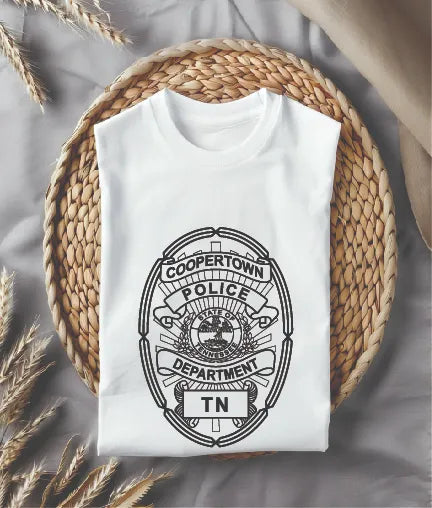 Coopertown Police Department Badge SVG Tennessee Law Enforcement Vector