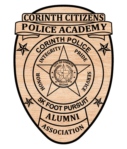 Corinth Citizens Police Academy Badge SVG Texas Law Enforcement Vector