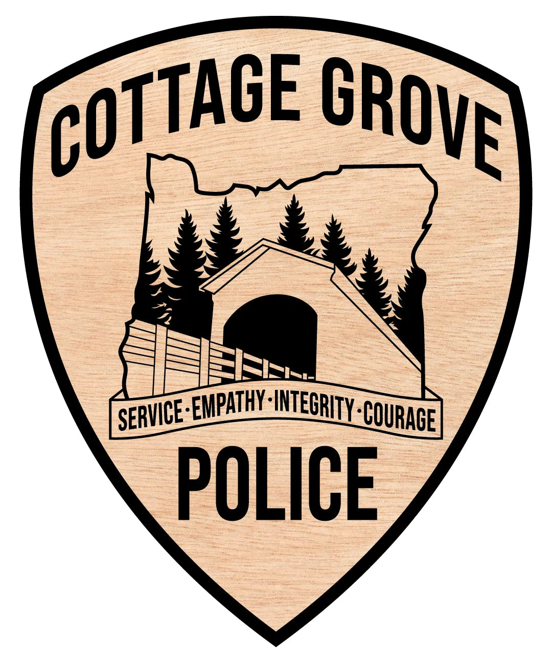 Cottage Grove Police Department Patch SVG Oregon Law Enforcement Vector