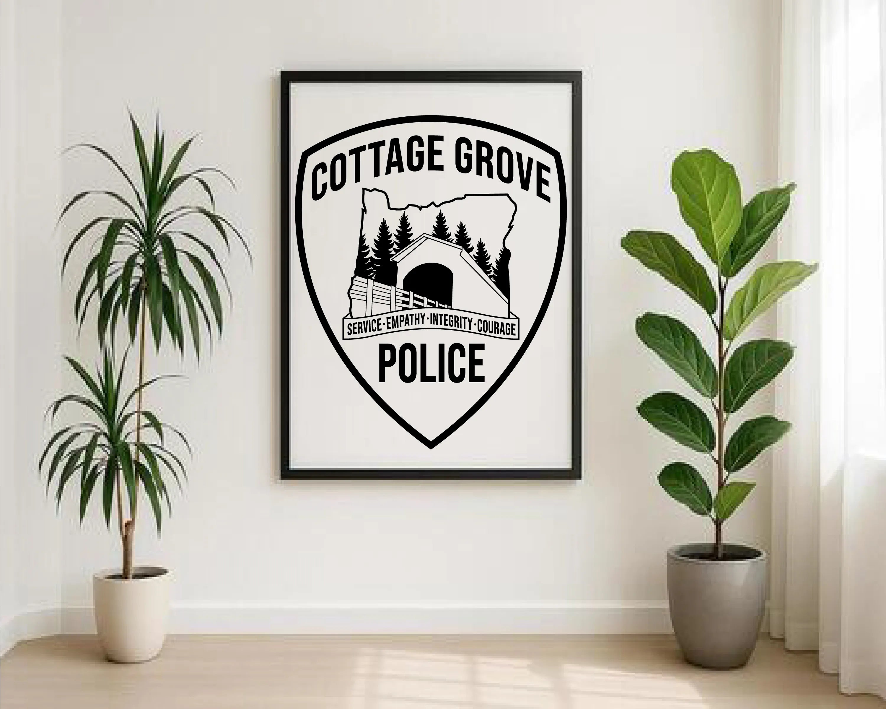 Cottage Grove Police Department Patch SVG Oregon Law Enforcement Vector