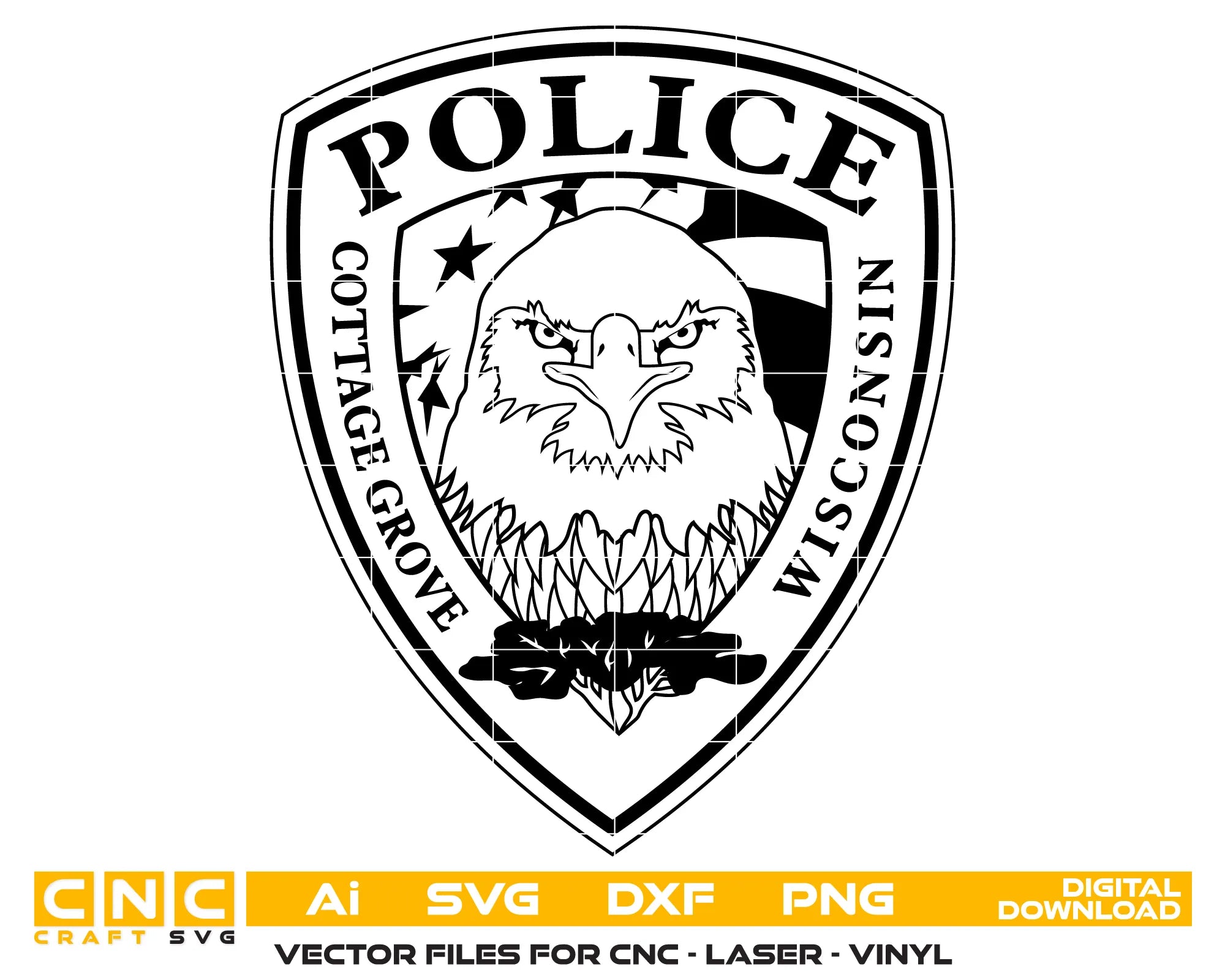 Cottage Grove Police Department Patch SVG Wisconsin Law Enforcement Vector