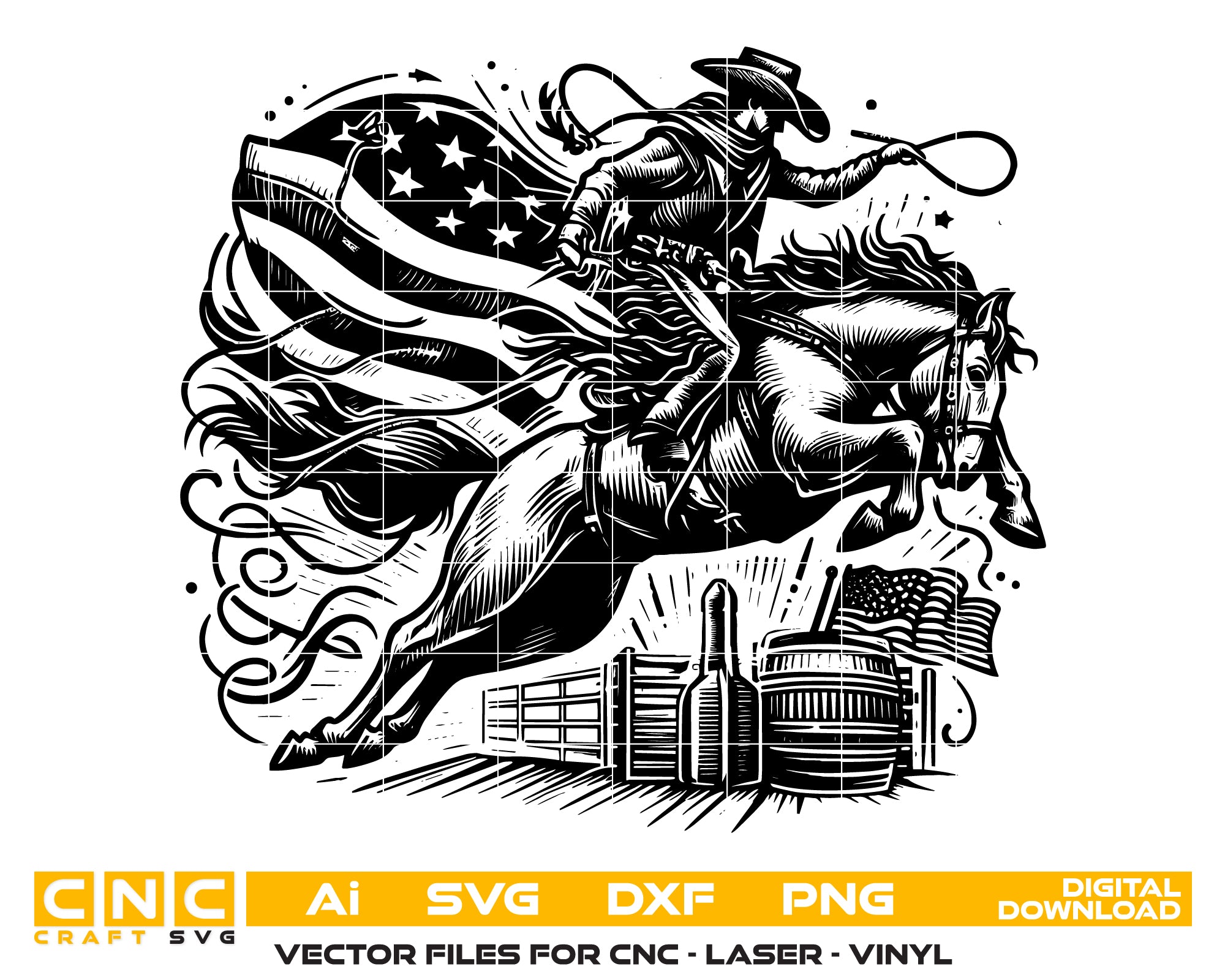 Cowboy Logo Vector File