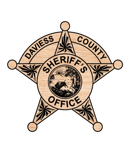 Daviess County Sheriff Badge SVG Indiana Law Enforcement Vector