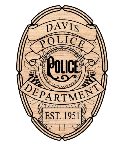 Davis Police Department Badge SVG Law Enforcement Vector