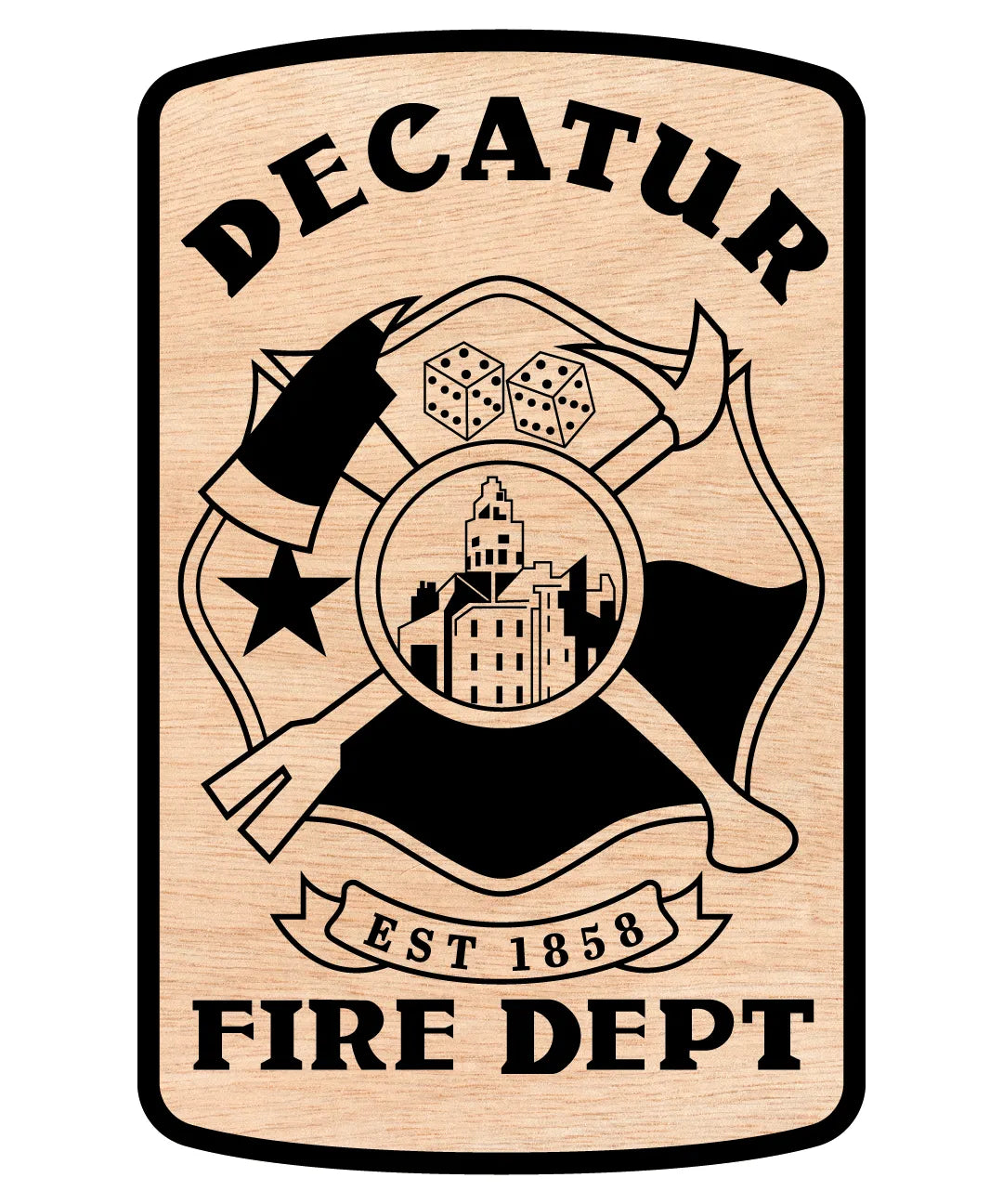 Decatur Fire Department Patch SVG Texas Firefighter Vector