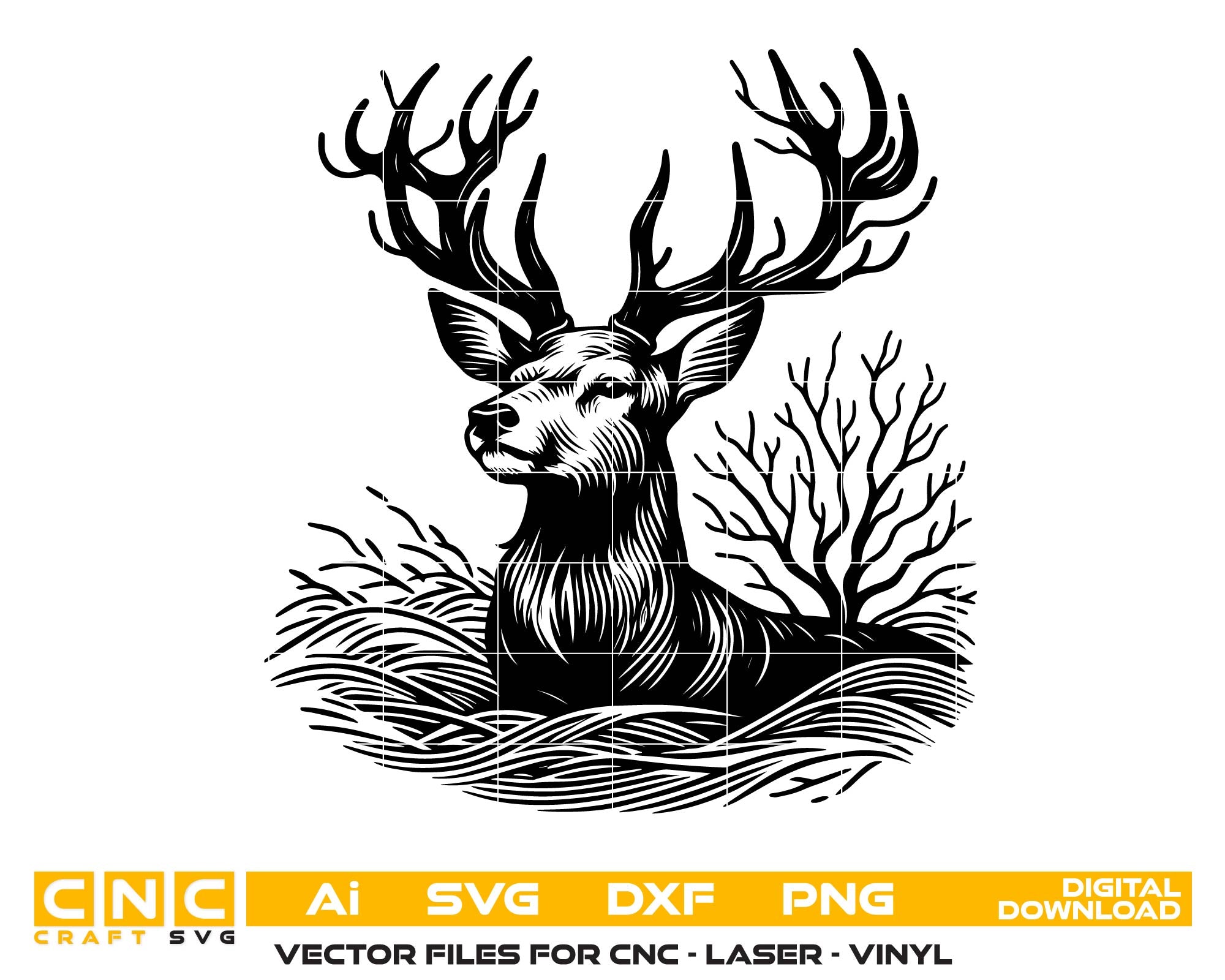 Deer Vector SVG – Digital Download
