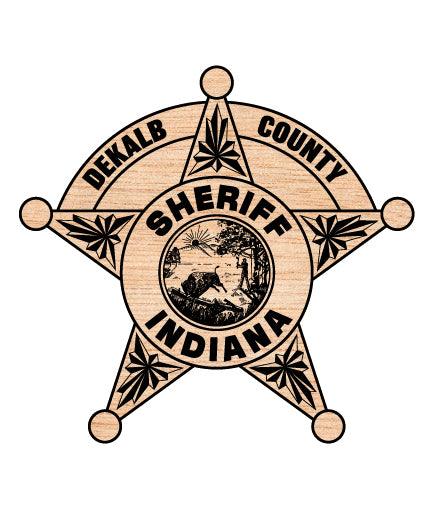 Dekalb County Sheriff Badge SVG Indiana Law Enforcement Vector