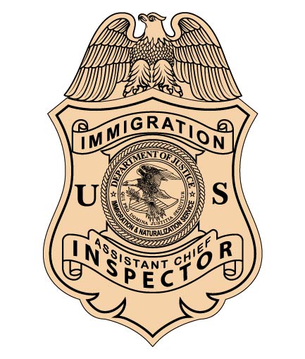 United States Immigration Assistant Chief Inspector Badge SVG
Immigration Assistant Chief Inspector Badge Vector
Federal Immigration Inspector Badge SVG
U.S. Immigration Service Badge
Immigration Chief Inspector Badge Design