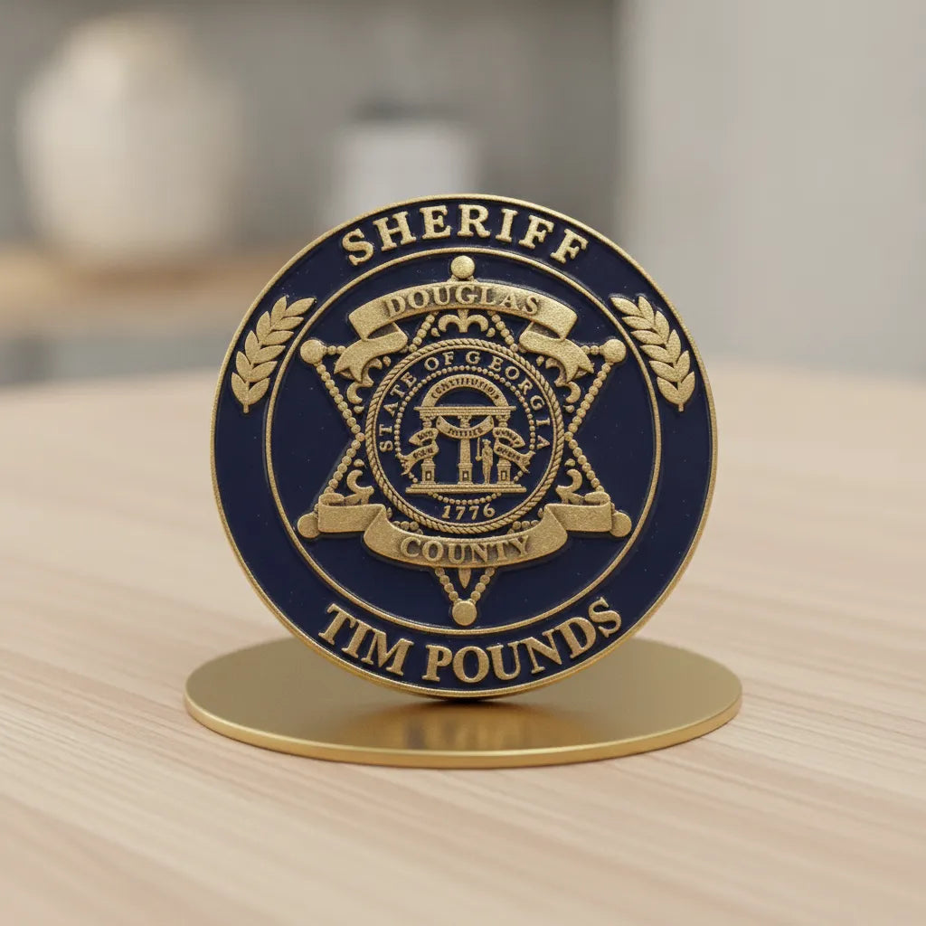 Douglas County Sheriff Badge SVG
Georgia Law Enforcement Vector
Douglas County Sheriff Emblem
Officer Plaque Engraving File
Sheriff Badge Sign CNC File