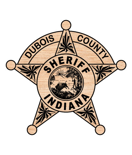 Dubois County Sheriff Badge SVG Indiana Law Enforcement Vector
