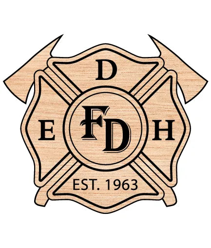 El Dorado Hills Fire Department Badge California SVG Firefighter Vector