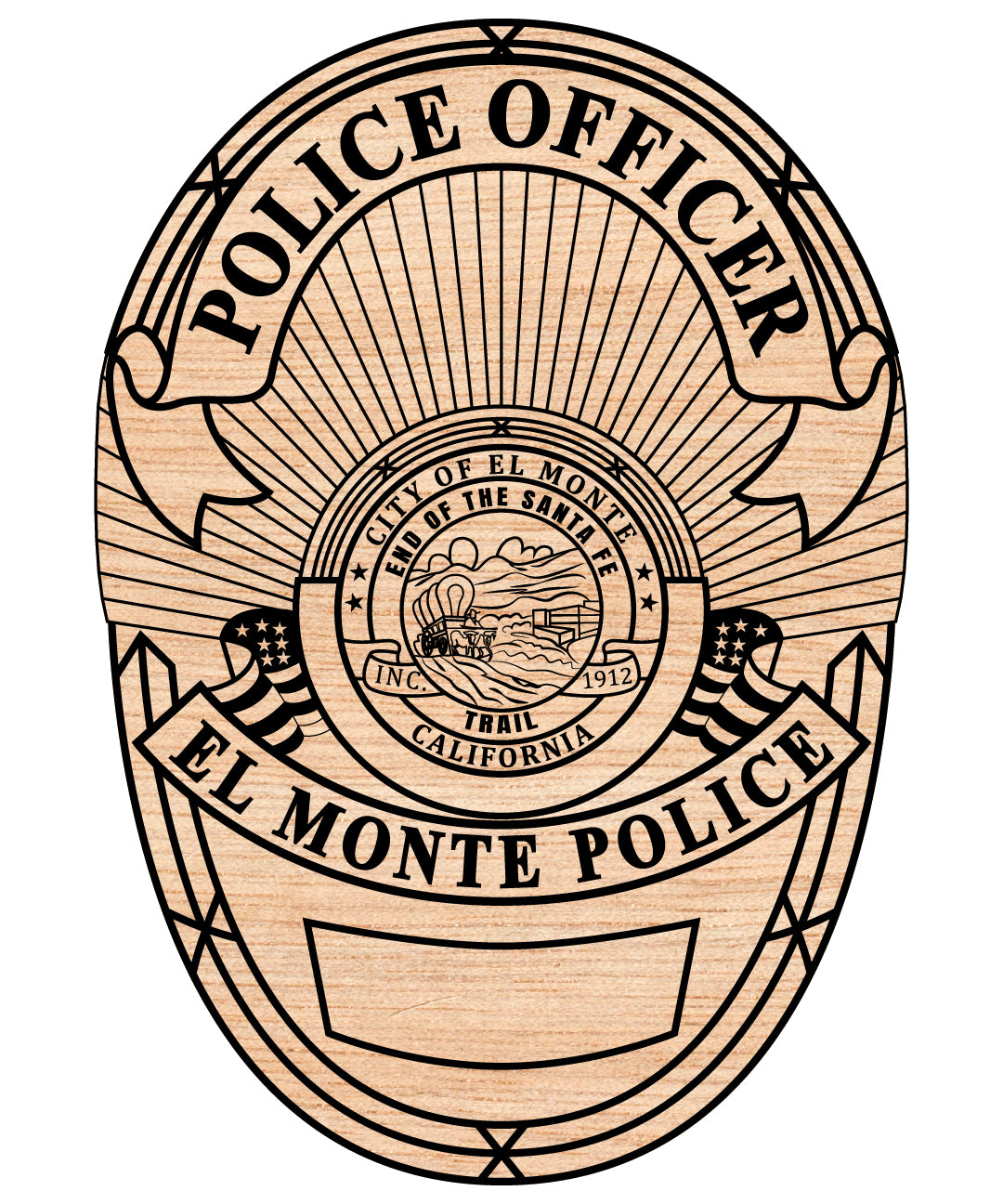 El Monte Police Officer Badge SVG
El Monte Police Badge Vector
Law Enforcement Badge El Monte
Police Officer Badge Vector SVG
El Monte Police Department Badge