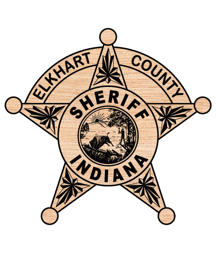 Elkhart County Sheriff Badge SVG Indiana Law Enforcement Vector