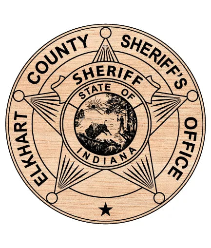 Elkhart County Sheriff's Office Badge SVG Indiana Law Enforcement Vector