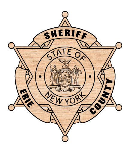 Erie County Sheriff Badge SVG New York Law Enforcement Vector