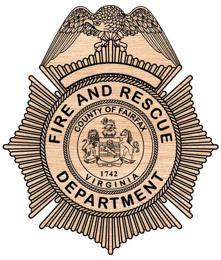 Fairfax County Fire And Rescue Department Badge SVG Virginia Fire Department Vector