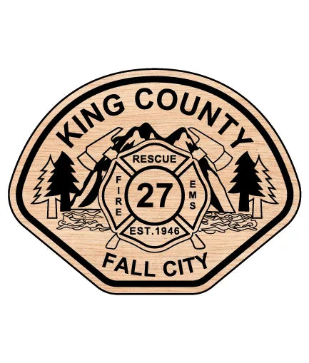 Fall City Fire Department Patch Washington SVG Firefighter Vector