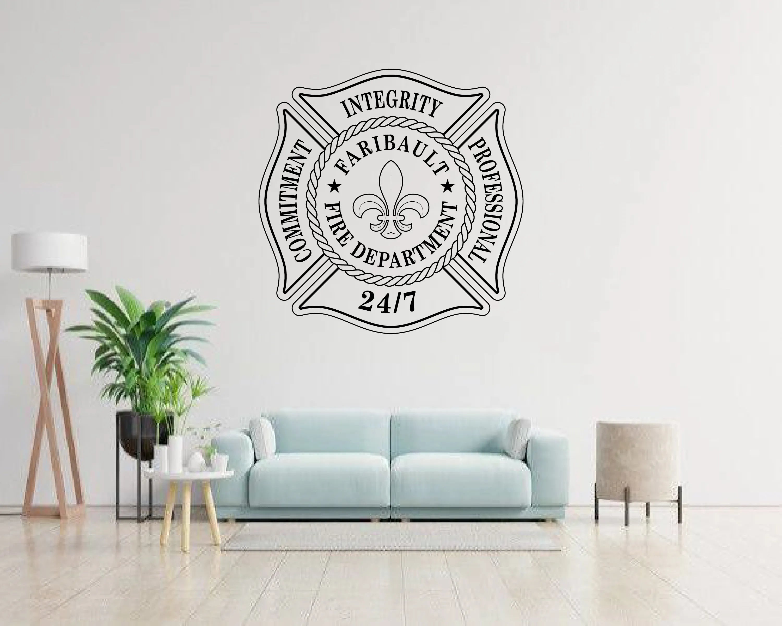 Faribault Fire Department Patch SVG Minnesota Firefighter Vector