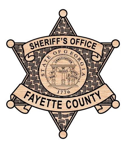 Fayette County Sheriff Badge SVG - Laser Cut File or CNC