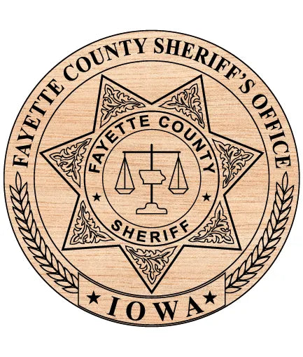 Fayette County Sheriff's Office Badge SVG Iowa Law Enforcement Vector