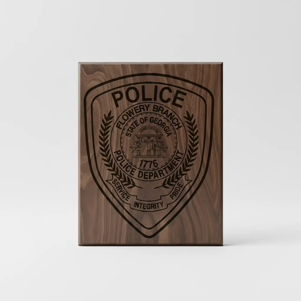Flowery Branch Police Department Patch SVG
Georgia Law Enforcement Vector Design
State of Georgia Seal Police Engraving File
Flowery Branch GA Police Sign CNC File
Service Integrity Pride Patch Vector for Lasers