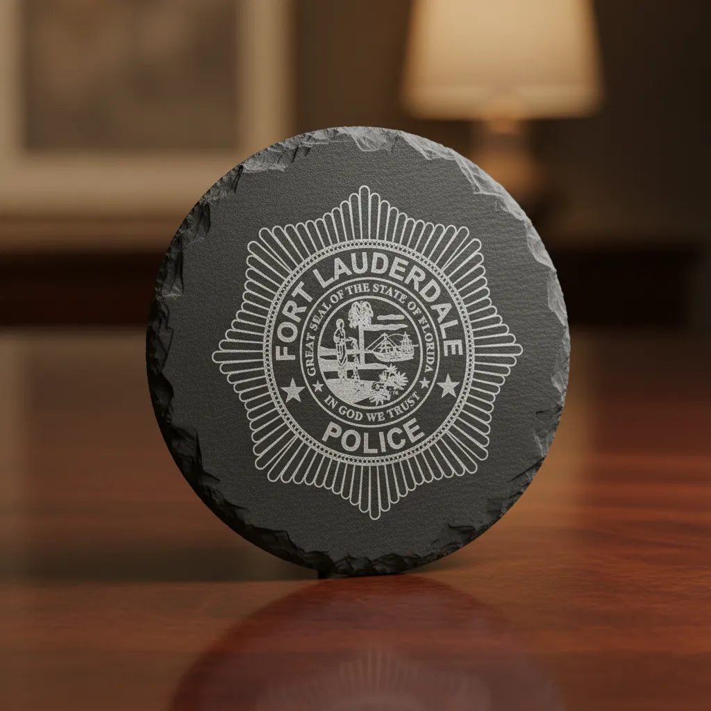 Fort Lauderdale Police Badge SVG
Florida Law Enforcement Vector Design
Sunburst Police Badge Engraving File
Fort Lauderdale FL Sign CNC File
State of Florida Seal Vector for Laser Cutting