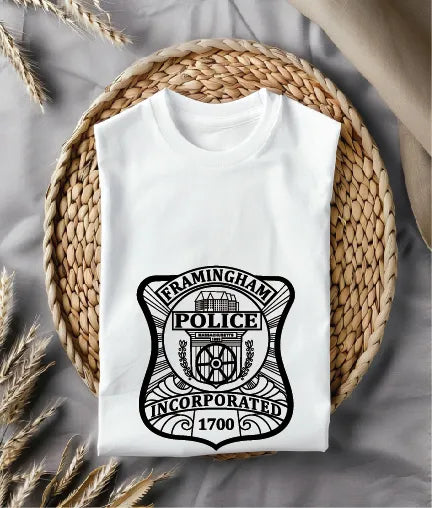 Framingham Police Badge SVG Massachusetts Law Enforcement Vector