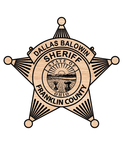 Franklin County Sheriff's Office Badge Ohio SVG Police Vector