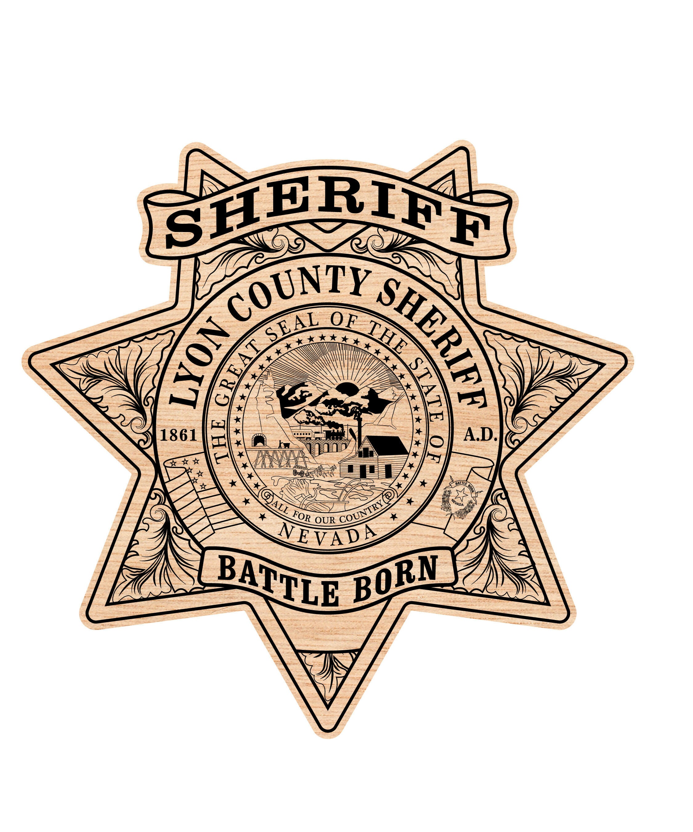 Lyon County Sheriff's Officer ad nevada battle born Woodein-01