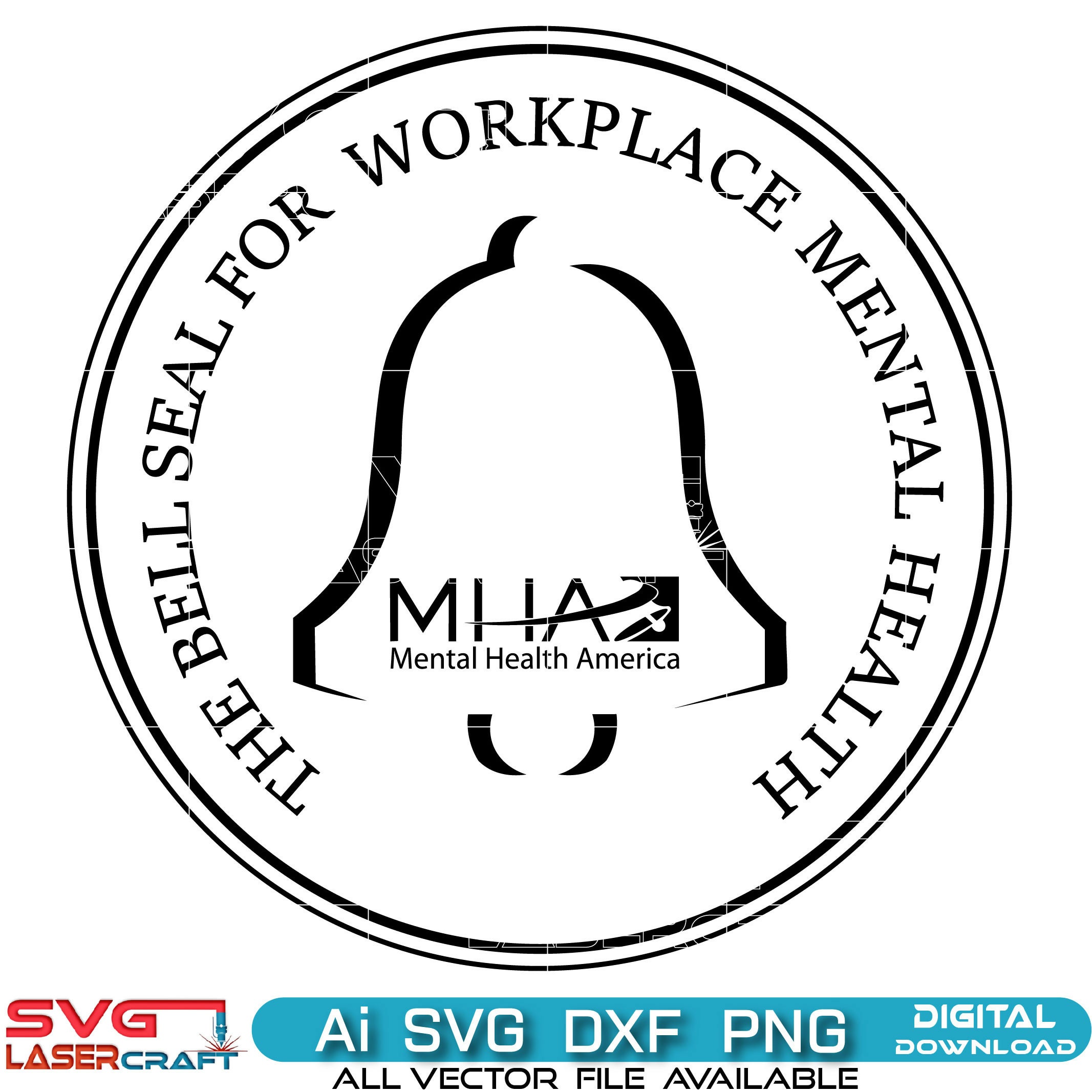 The Bell Seal For Workplace Mental Health Svg