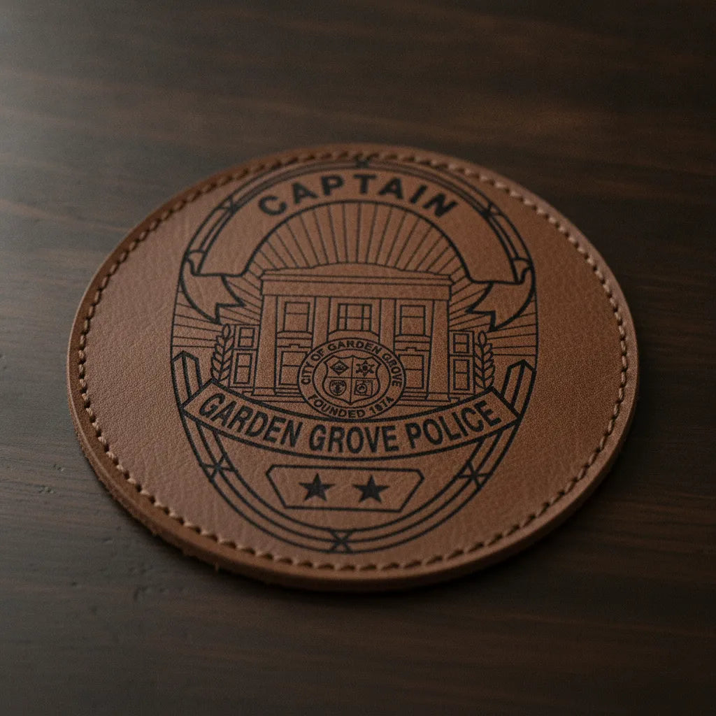 Garden Grove Police Captain Badge SVG
California Law Enforcement Shield Vector
Garden Grove City Seal Engraving File
Police Captain Badge Sign CNC File
Two Star Police Shield Vector for Lasers