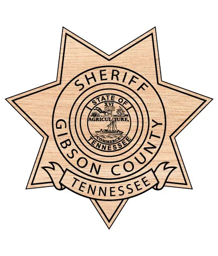 Gibson County Sheriff Badge Tennessee SVG Police Vector