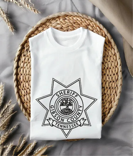 Gibson County Sheriff Badge Tennessee SVG Police Vector