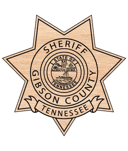 Gibson County Sheriff's Office Badge Tennessee SVG Law Enforcement Vector