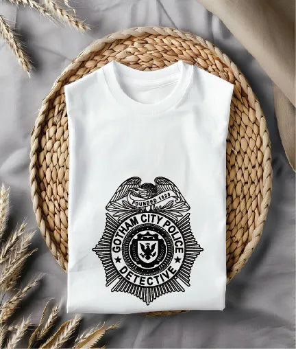 Gotham City Police Detective Badge SVG GCPD Law Enforcement Vector