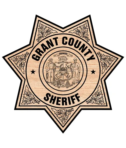 Grant County Sheriff Badge Wisconsin SVG Police Vector