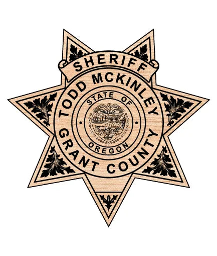 Grant County Sheriff Todd McKinley Badge Oregon SVG Police Vector