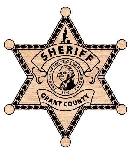 Grant County Sheriff's Office Badge Washington SVG Law Enforcement Vector