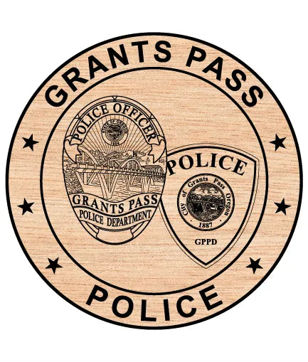 Grants Pass Police Patch SVG Oregon Law Enforcement Vector