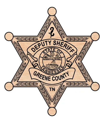 Greene County Deputy Sheriff Badge TN SVG Sheriff Vector