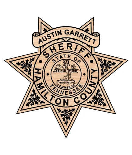 Hamilton County Sheriff Austin Garrett Badge Tennessee SVG Sheriff Vector