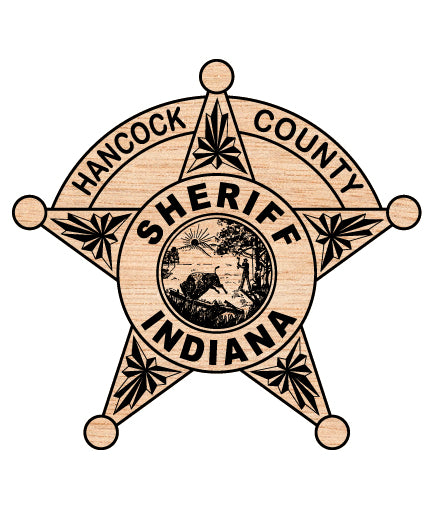 Hancock County Sheriff Badge SVG Indiana Law Enforcement Vector