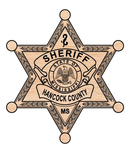 Hancock County Sheriff's Office Badge Mississippi SVG Sheriff Vector