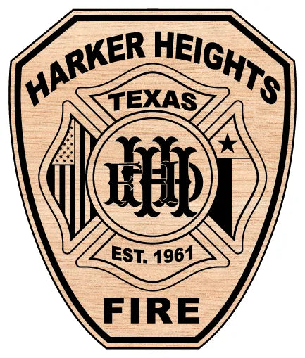 Harker Heights Fire Department Patch SVG Texas Firefighter Vector