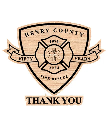 Henry County Fire Rescue Fifty Years Patch SVG Fire Rescue Vector