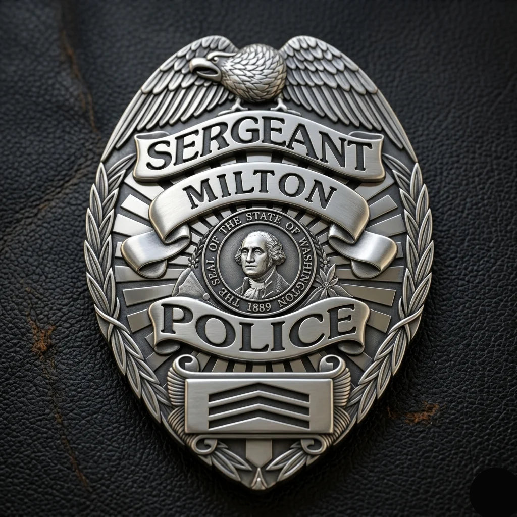 City of Milton Police Sergeant Badge SVG for CNC
Milton WA Police Sergeant Badge Vector for Laser Engraving
Milton Washington Police Emblem for Wood Carving
Professional City of Milton Law Enforcement Badge Design
Milton WA Police SVG Logo for CNC Router Projects
